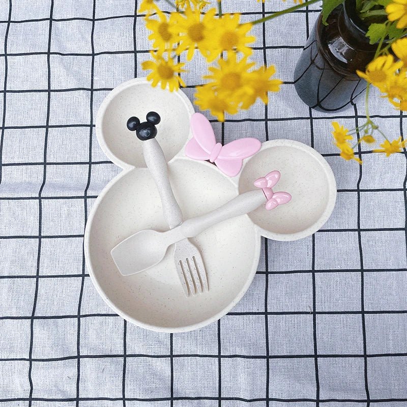 Assiette-bebe-MINNIE-MOUSE-beige