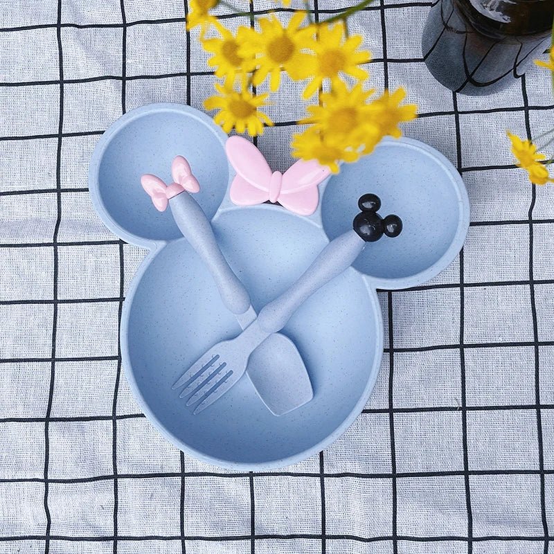 Assiette-bebe-MINNIE-MOUSE-bleu