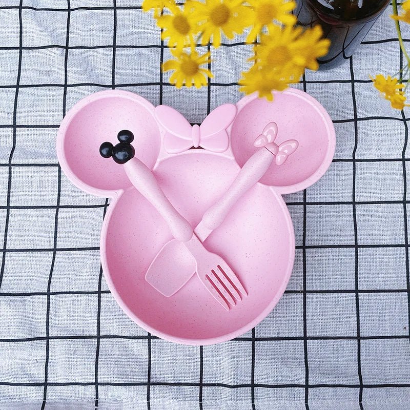 Assiette-bebe-MINNIE-MOUSE-rose