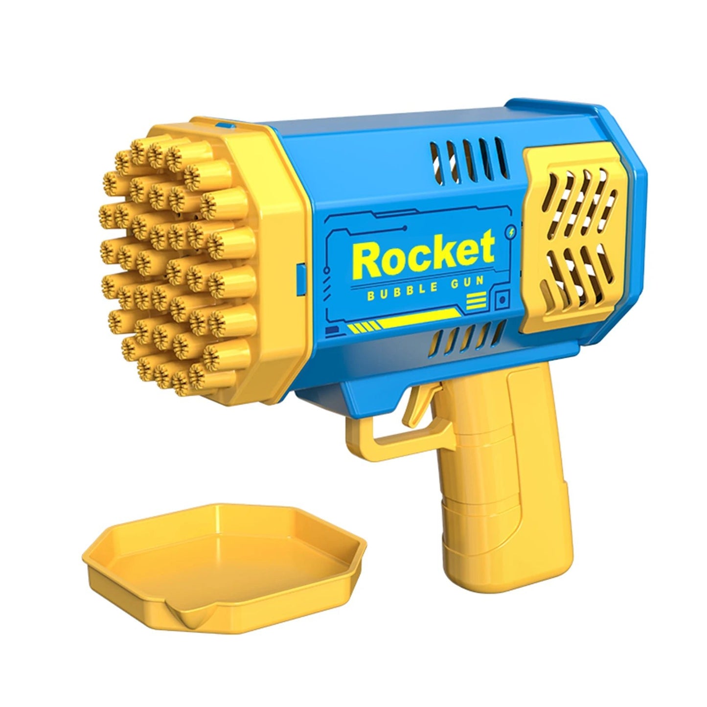 Pistolet a bulles rocket jaune