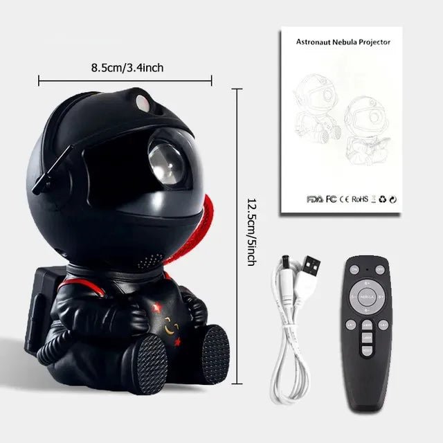 Robot-projecteur-ASTRONAUTE-etoile-noir