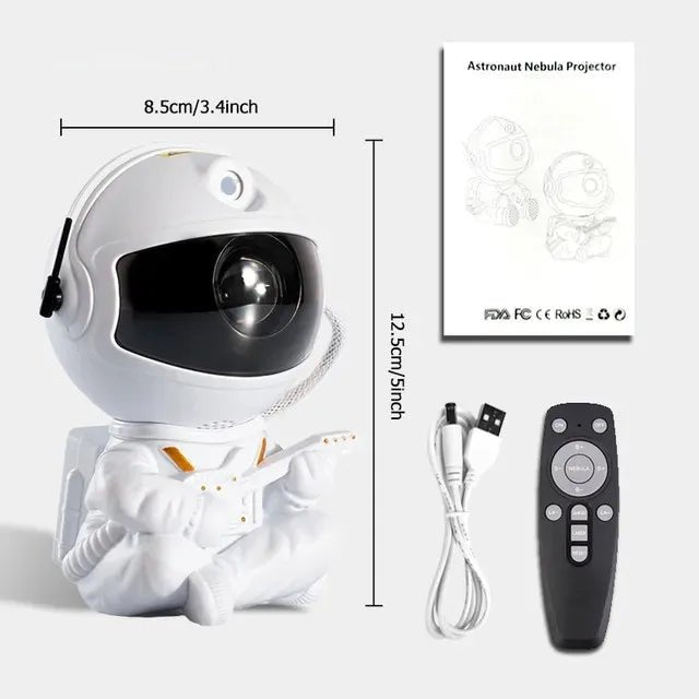 Robot-projecteur-ASTRONAUTE-guitare-blanche