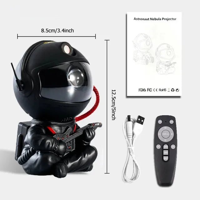 Robot-projecteur-ASTRONAUTE-guitare-noir