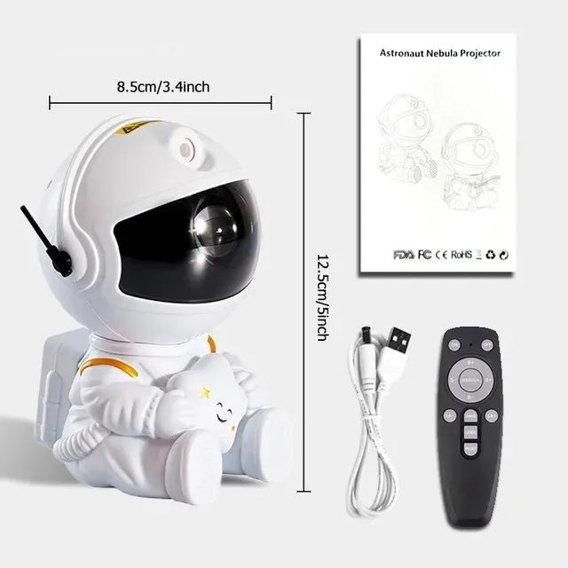 Robot-projecteur-ASTRONAUTE-etoile-blanc