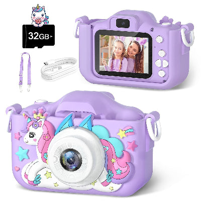 appareil photo enfant taikoul licorne violet