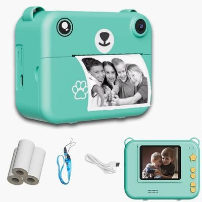 appareil photo enfant vert
