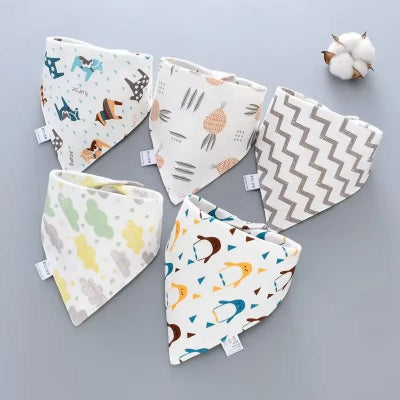 bavoir bandana blanc