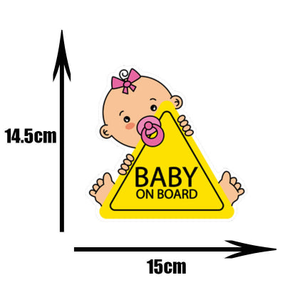 bebes a bord tuning cartoon jaune