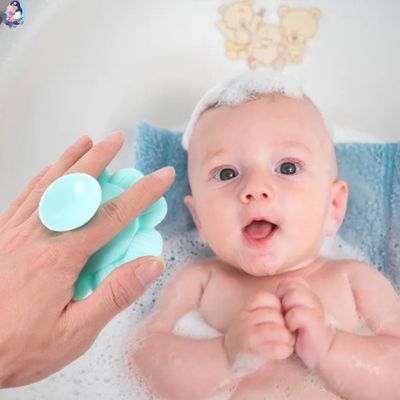 brosse cheveux pour bebe shower brush stimulation sensorielle