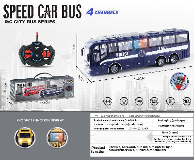 bus scolaire telecommande bewiner bleu