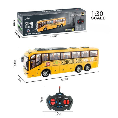 bus scolaire telecommande bewiner jaune