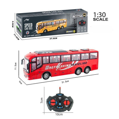 bus scolaire telecommande bewiner rouge