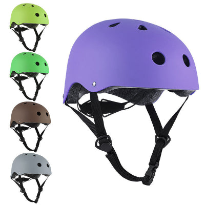 casque enfant velo skate scooter violet