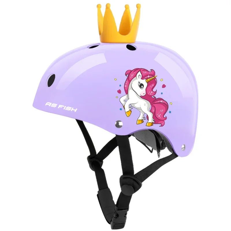 casque-velo-bebe-licorne-violet