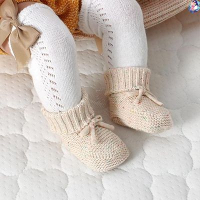 chausson bebe fleece texture douce