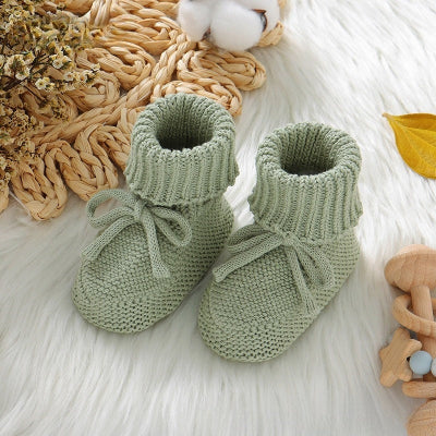 chausson bebe fleece vert