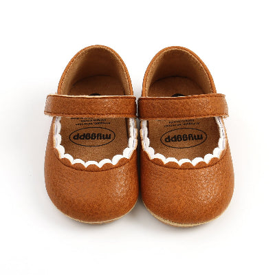 chaussure bebe fille bowknot marron
