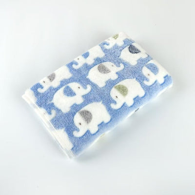 couverture bebe baby eleph bleu