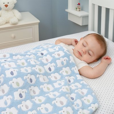 couverture bebe baby eleph favorise le sommeil