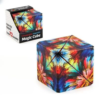 cube puzzle geometrique 3D fleur