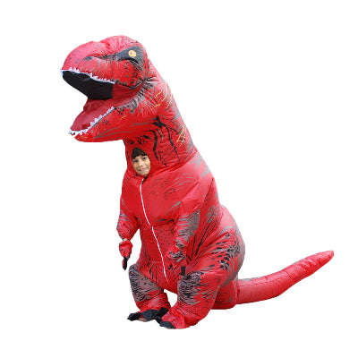 deguisement dinosaure rouge