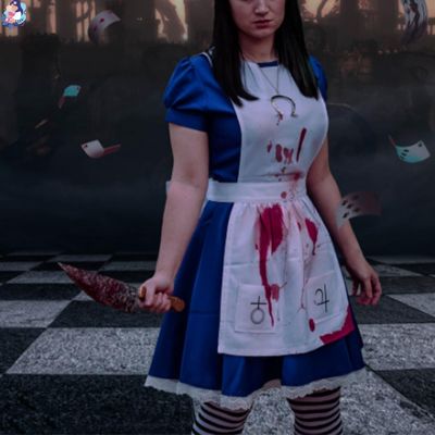 deguisement halloween alice ceinture assortie