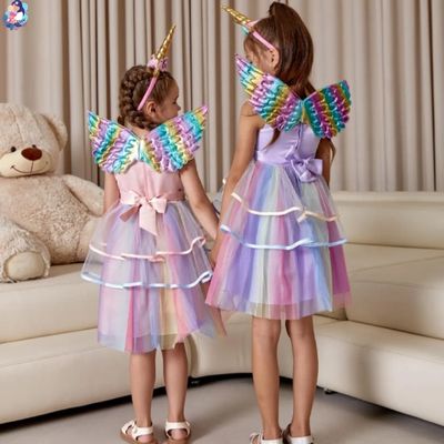deguisement princesse emnila tulle multicolore