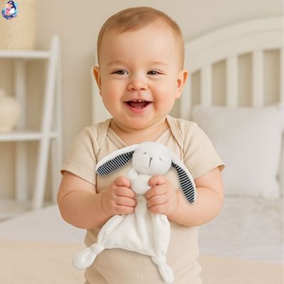 doudou bebe rabbit facile a manipuler