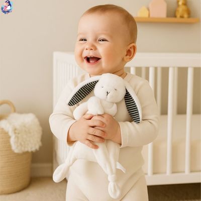 doudou bebe rabbit longues oreille souple