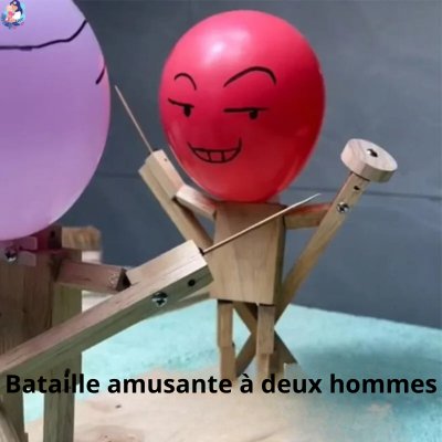 jeu marionnettes de bataille en bois BAMBOU - bebemam.com