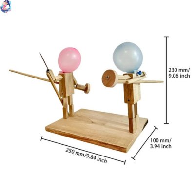 jeu marionnettes de bataille en bois BAMBOU - bebemam.com