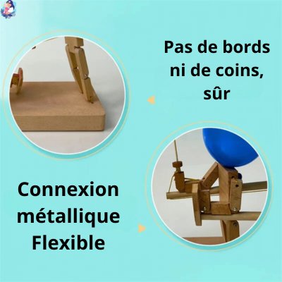 jeu marionnettes de bataille en bois BAMBOU - bebemam.com