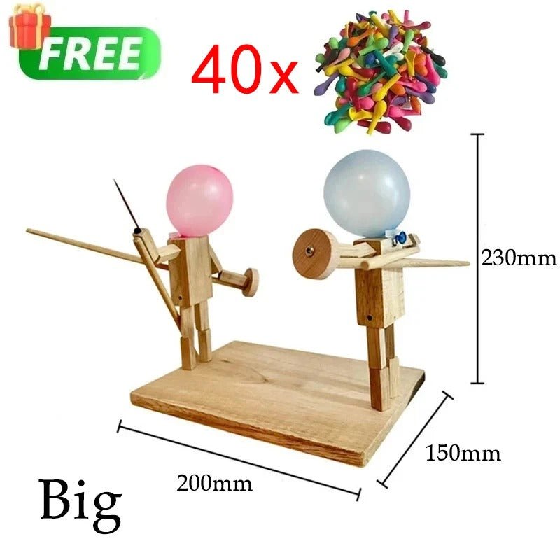 jeu marionnettes de bataille en bois BAMBOU - bebemam.com