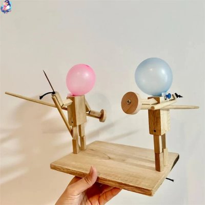 jeu marionnettes de bataille en bois BAMBOU - bebemam.com
