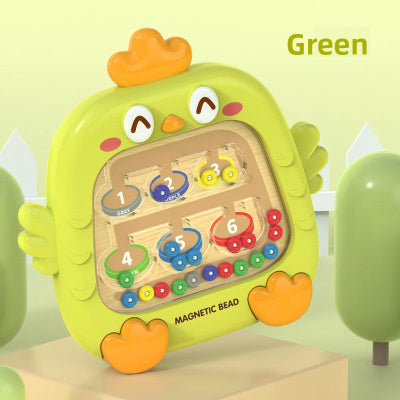 jouet bebe magnetic maze vert