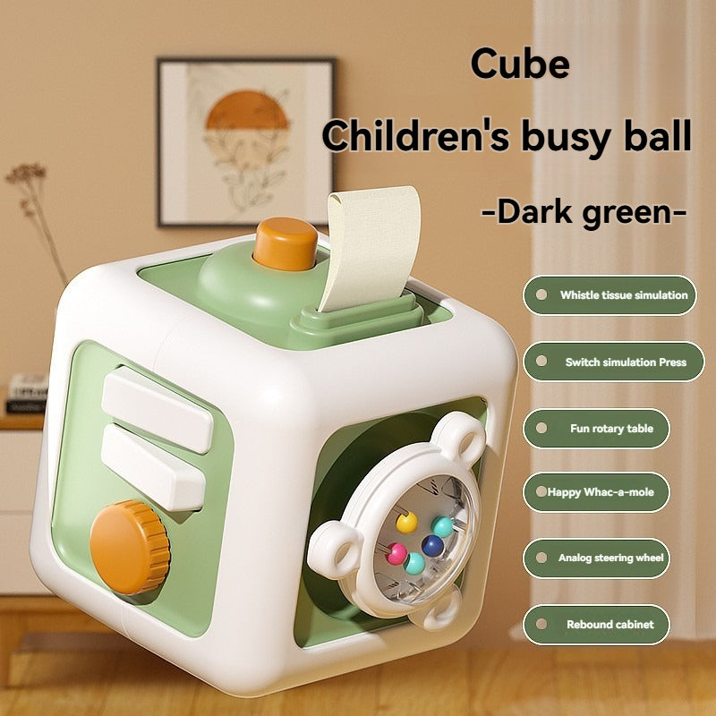 jouet pour bebe rubiks cube vert