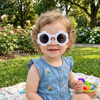 lunettes de soleil blanc