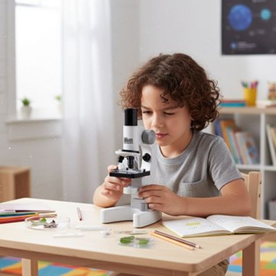 microscope enfant double eclairage led