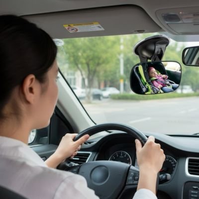 miroir voiture bebe montage securise