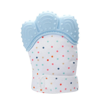 mitaine de dentition babyjem bleu