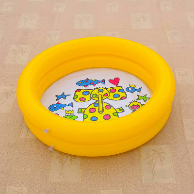 piscine gonflable jaune