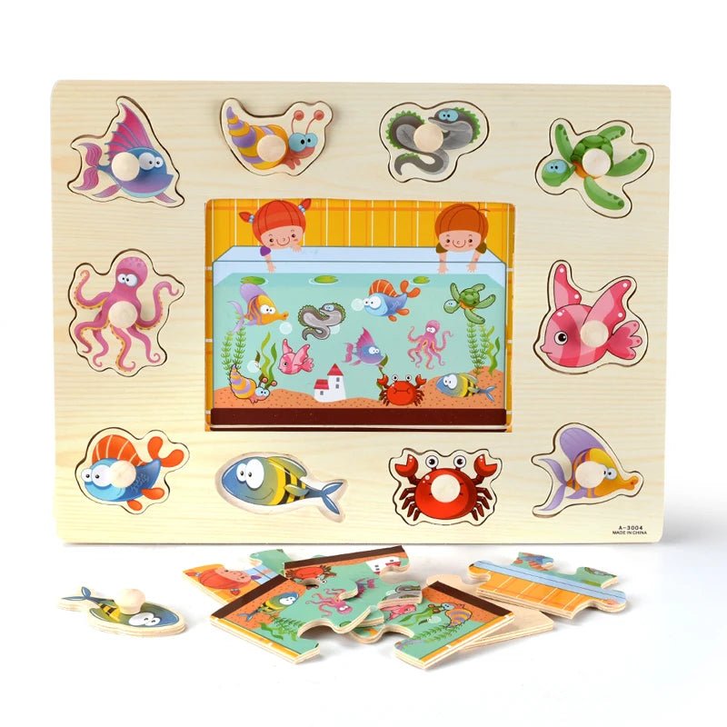 Puzzle 3D en bois - bebemam.com