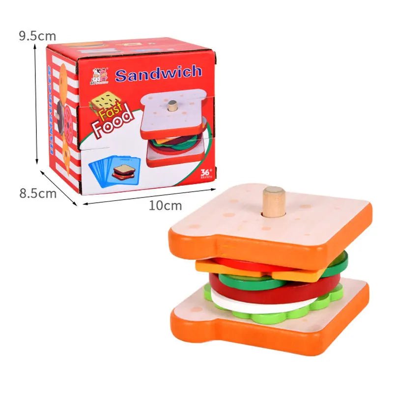 Puzzle bois BURGERS - bebemam.com