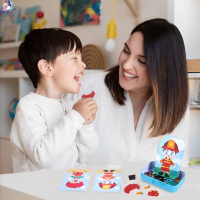 puzzle d habillement magneti mere et fils