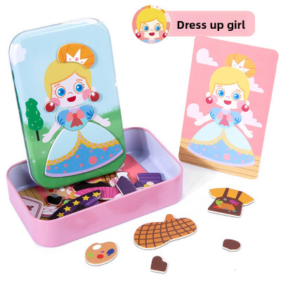 puzzle d habillement magneti robe fille