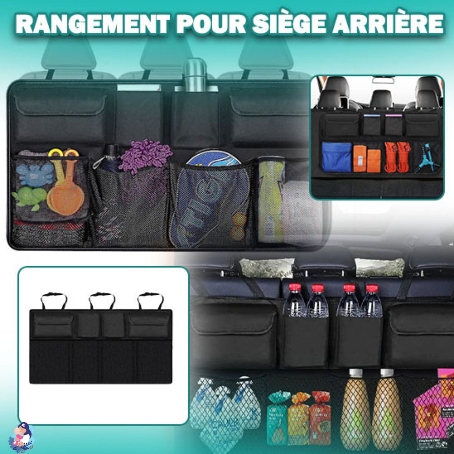 Rangement fauteuil arrière CASETOUT™ - bebemam.com