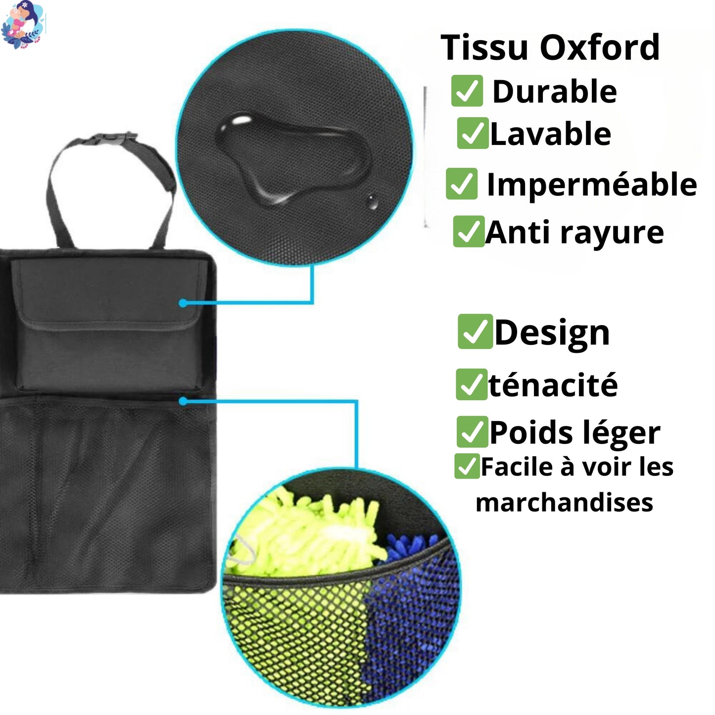 Rangement fauteuil arrière CASETOUT™ - bebemam.com