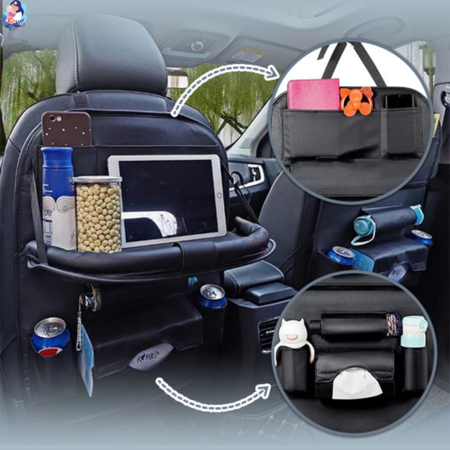 Rangement intérieur voiture ACTICAR™ - bebemam.com