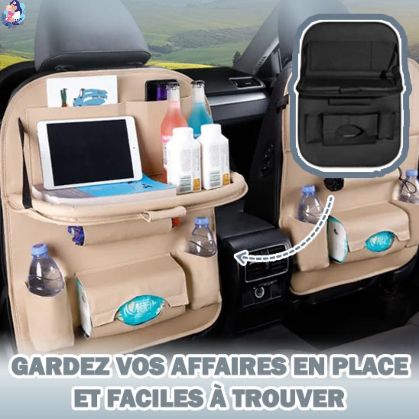 Rangement intérieur voiture ACTICAR™ - bebemam.com