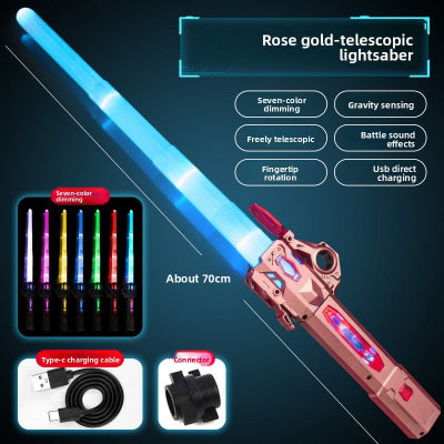 sabre laser retractable lazer game rose
